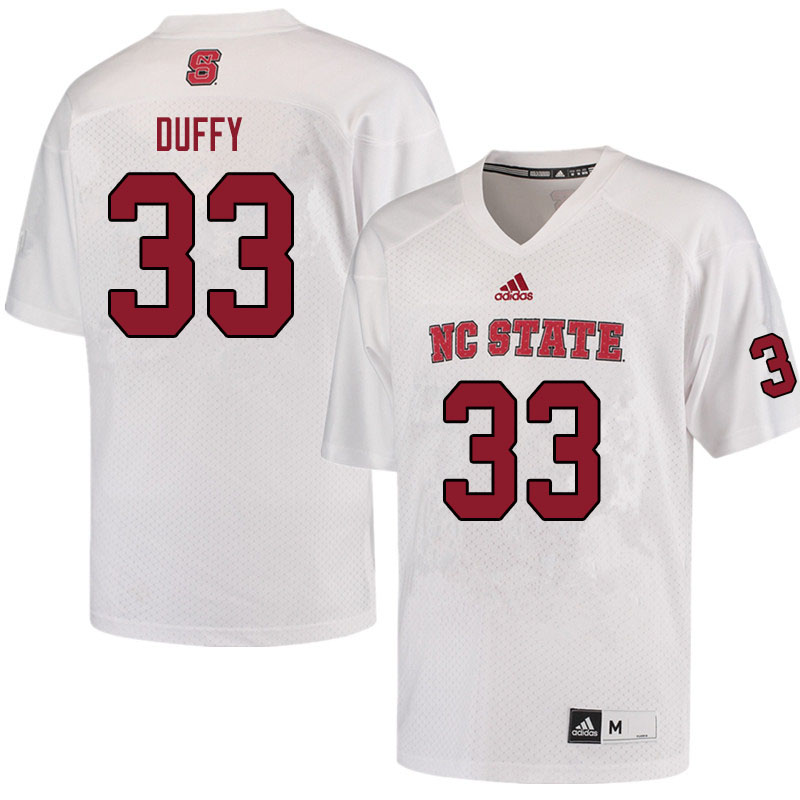Men #33 Isaac Duffy NC State Wolfpack College Football Jerseys Sale-White - Click Image to Close